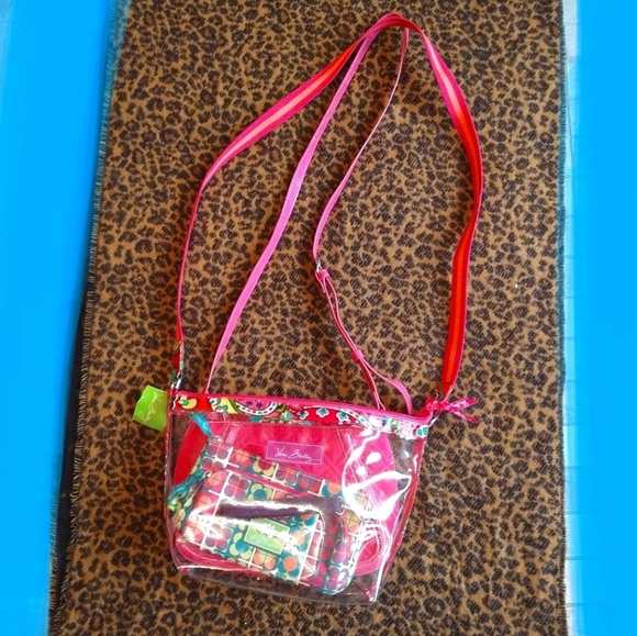 Vera Bradley Handbags - Sold 💖Vera.B +Lily Bloom 💝 Two Fucha  Crossbody Bag 💝 +Lily Bloom Wristlet 💝